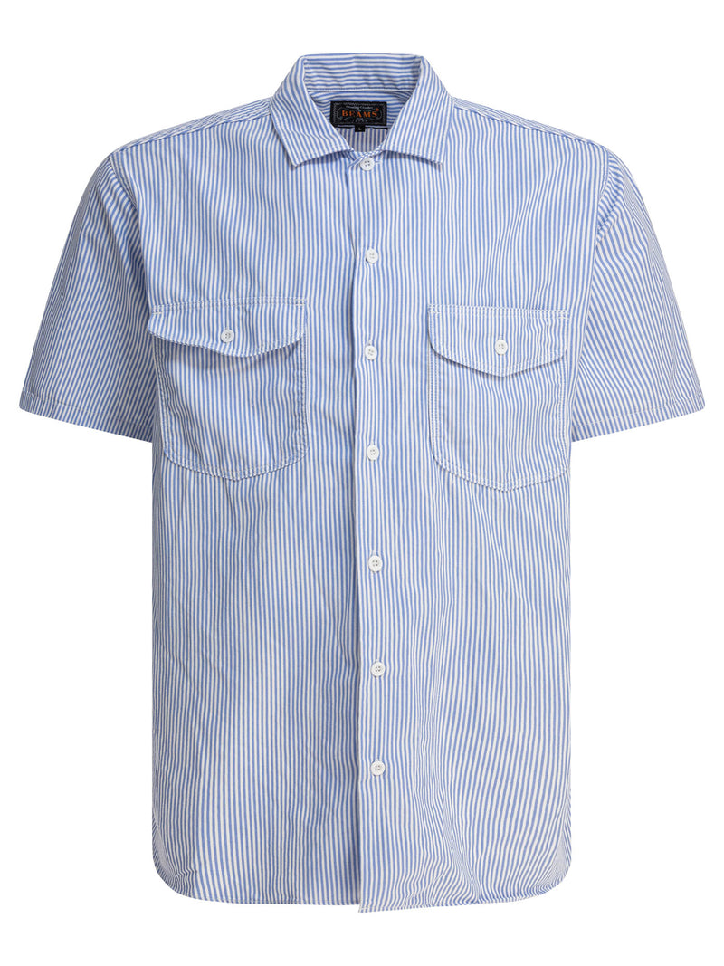 Beams Plus Beams Plus Work Shirt Blue Men - World Class Fashion