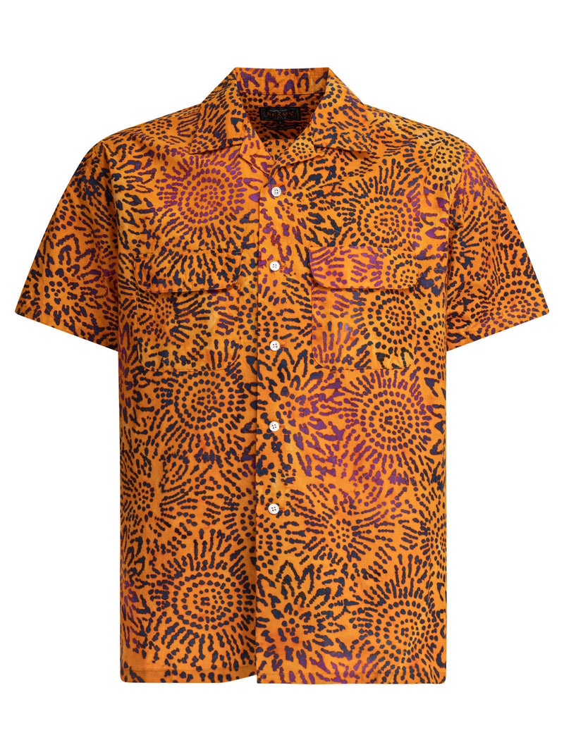 Beams Plus Beams Plus Batik Shirt Orange Men - World Class Fashion