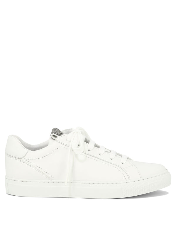 Brunello Cucinelli Mat Calf Sneaker With Precious Detail