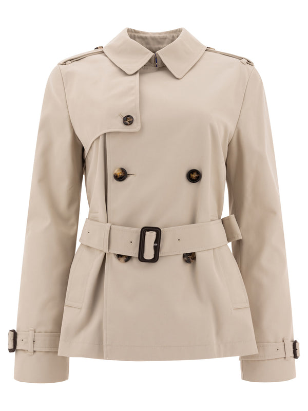 Burberry Cotton Blend Trench Jacket