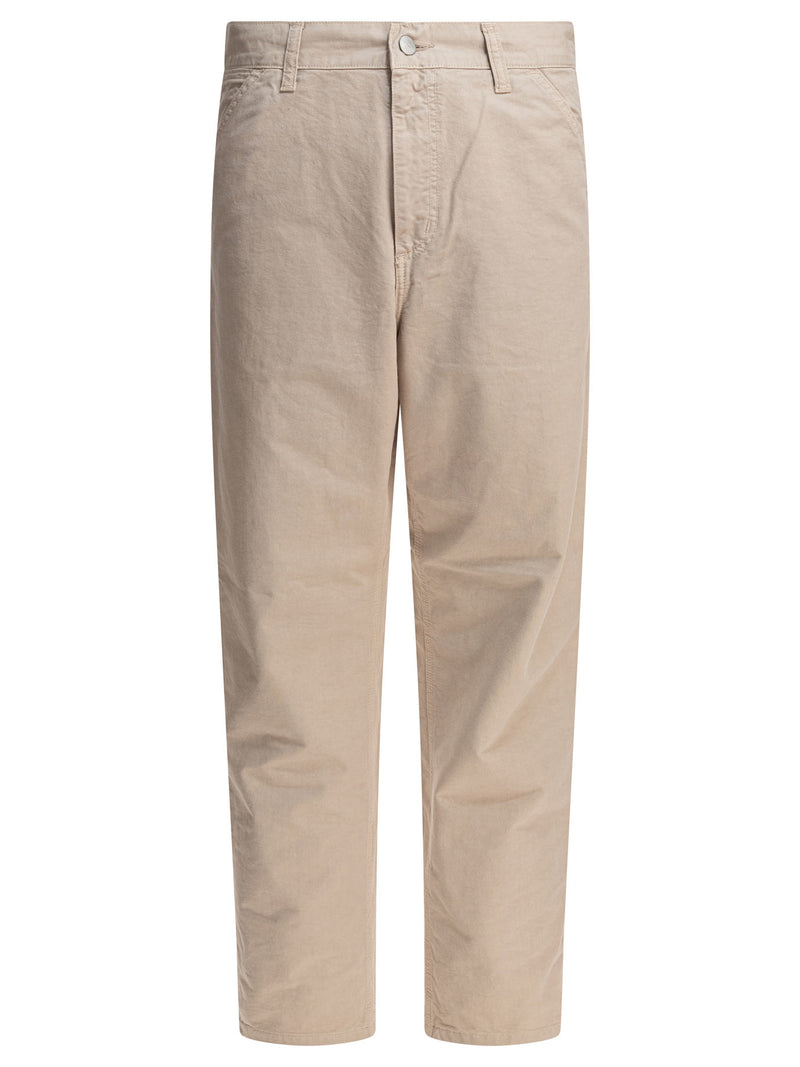 Carhartt WIP Carhartt WIP Single Knee Trousers Beige Men - World Class Fashion