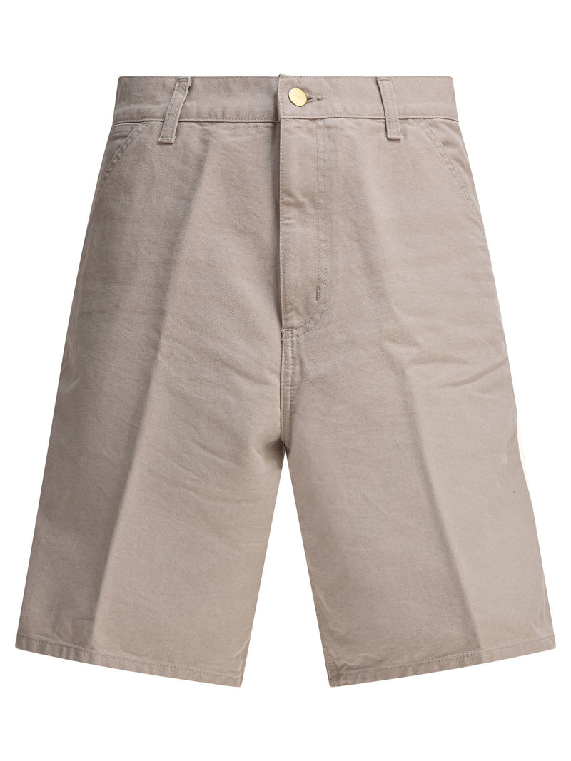 Carhartt WIP Carhartt WIP Single Knee Shorts Beige Hombre - World Class Fashion