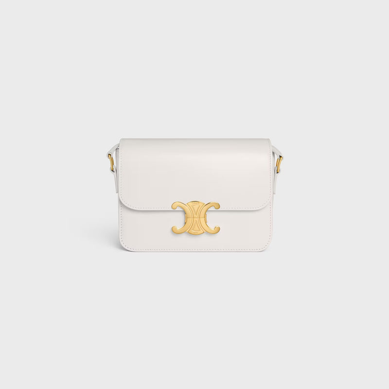 Celine Bolso cruzado Triomphe Teen de Celine color blanco - World Class Fashion
