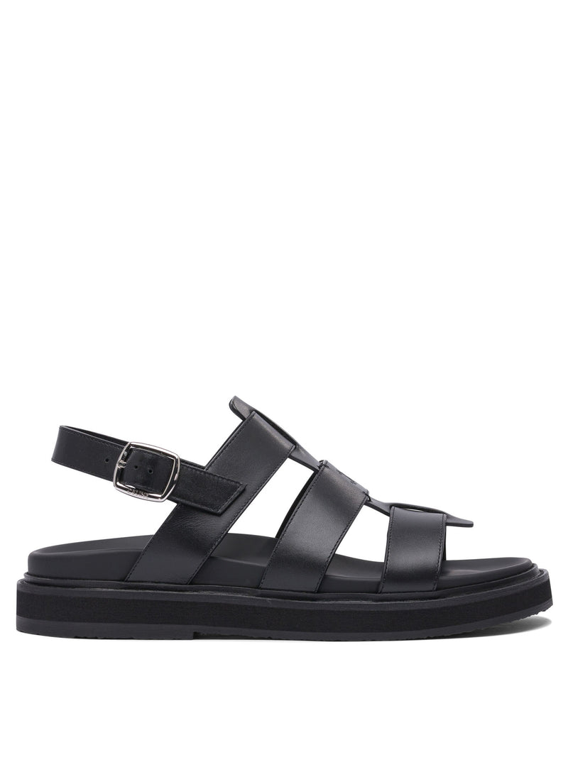 Celine Celine Triomphe Sandals Black Men - World Class Fashion