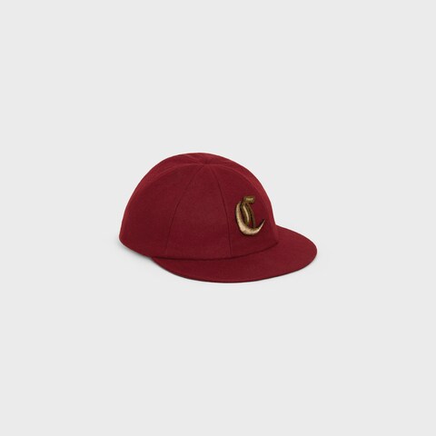 Celine Celine Flannel Cap Bordeaux Men - World Class Fashion