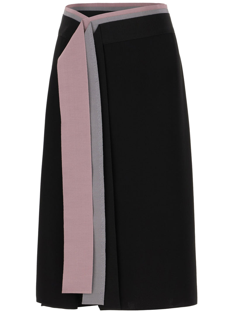 Fendi Fendi Silk Skirt Black Women - World Class Fashion