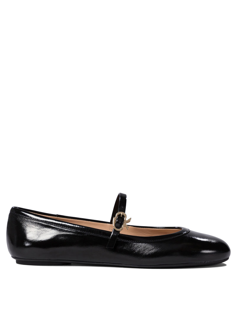 Gianvito Rossi Gianvito Rossi Carla Mary Jane Ballet Flats Black - World Class Fashion