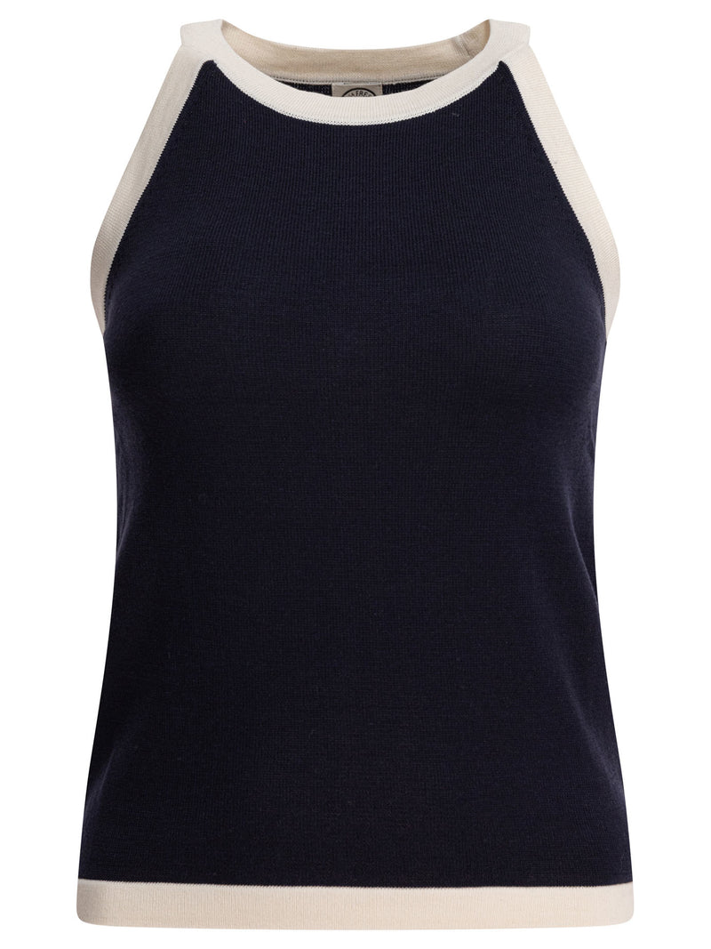 Ines De La Fressange Ines De La Fressange Cotton Silk Blue Top Women - World Class Fashion