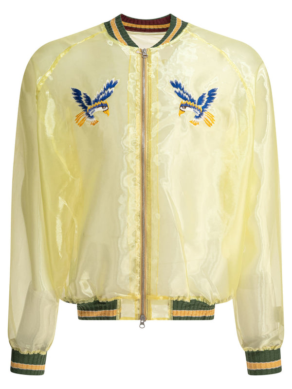 Kapital Bomber Jacket "sheer Pearl Mosquito Guard"