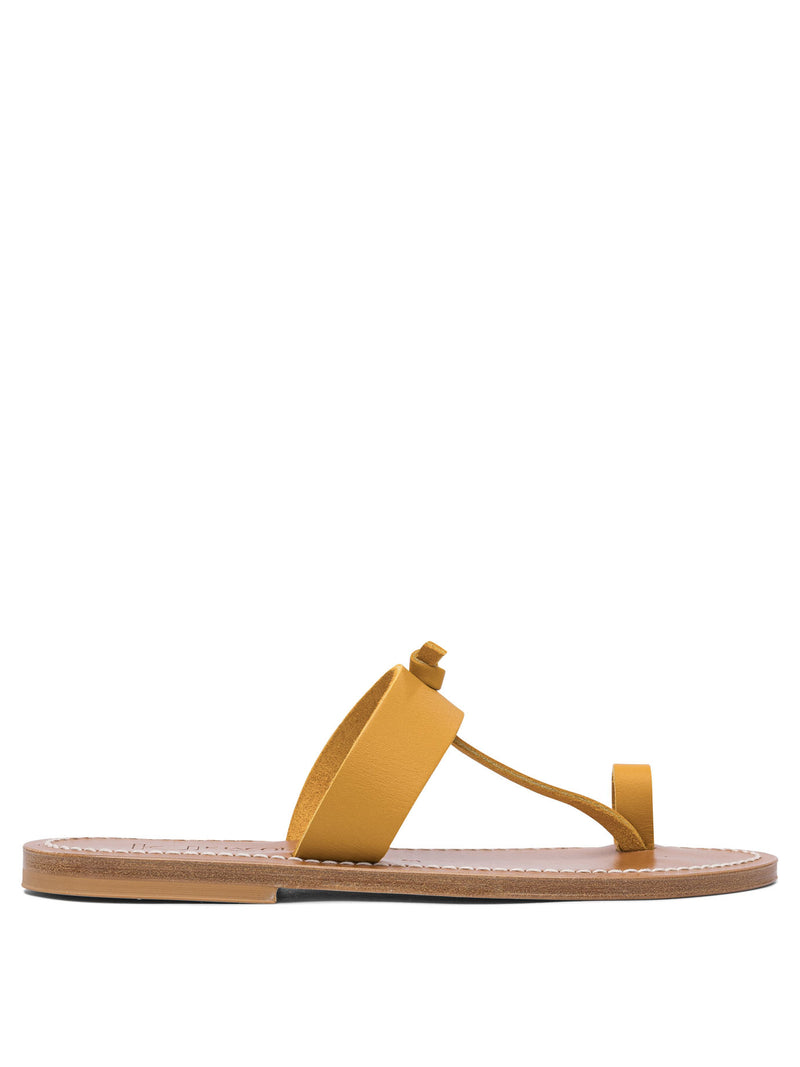 K.Jacques K.Jacques Women's Yellow Leather Sandals - World Class Fashion