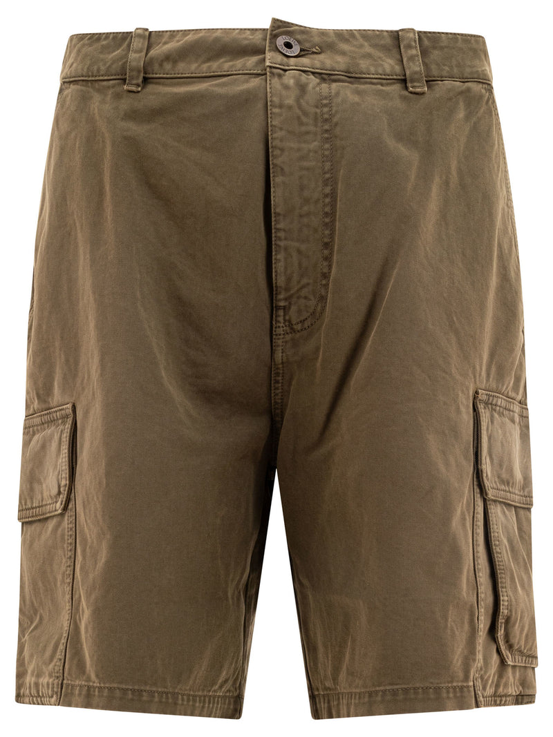 Loewe Loewe Cotton Cargo Shorts Green Men - World Class Fashion