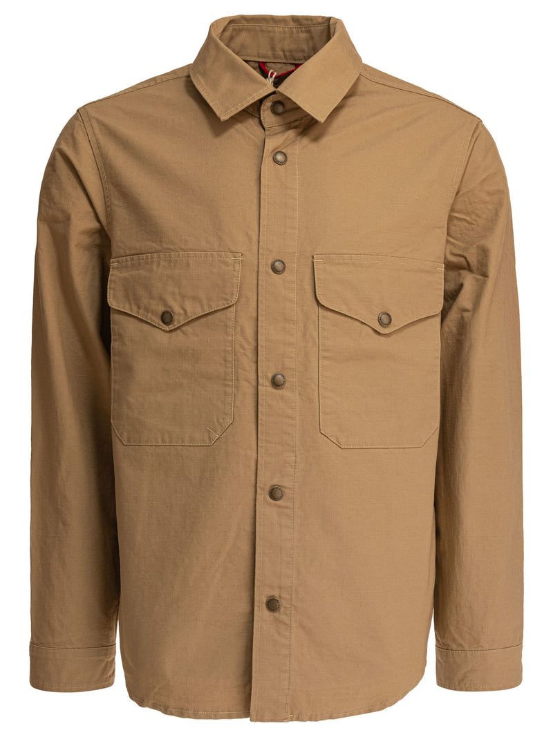 Manifattura Ceccarelli Manifattura Ceccarelli Cotton Overshirt Jacket Brown - World Class Fashion