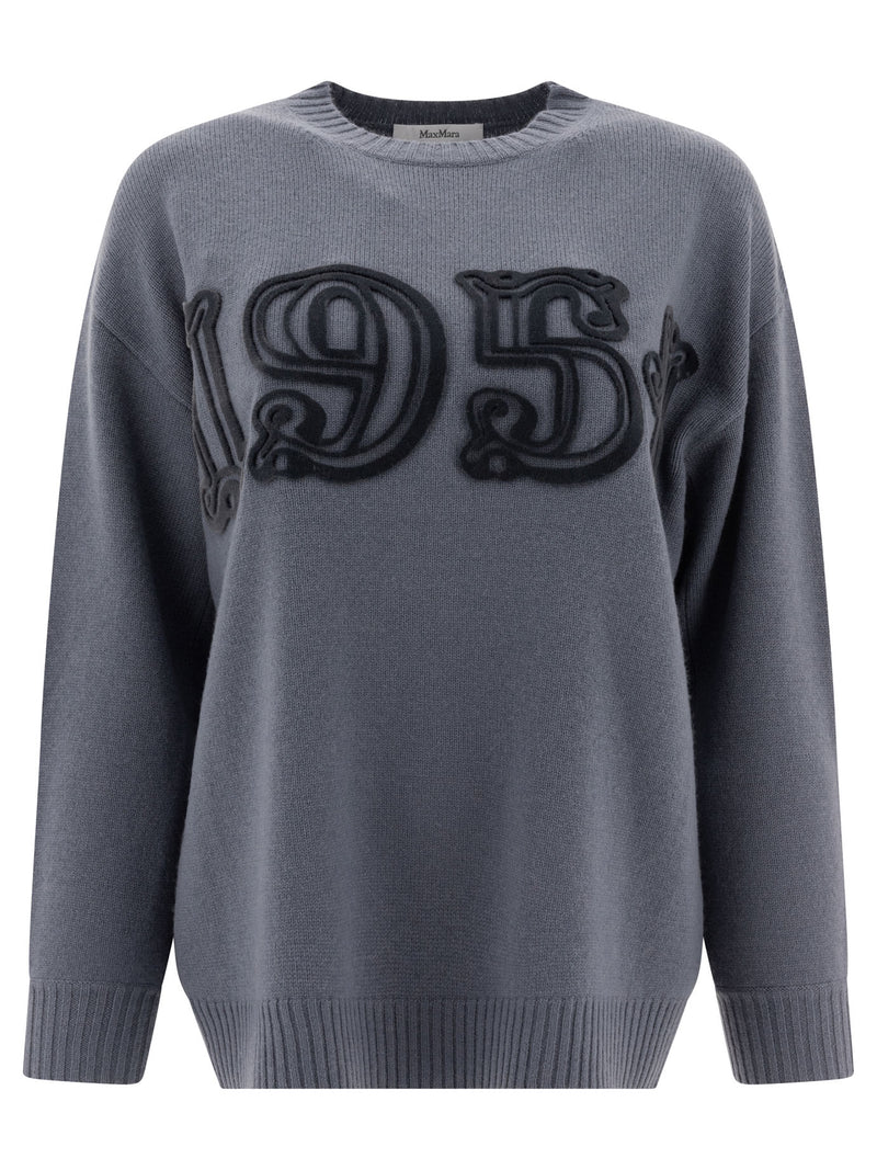 Max Mara Max Mara 1951 Crewneck Sweater Light Blue - World Class Fashion