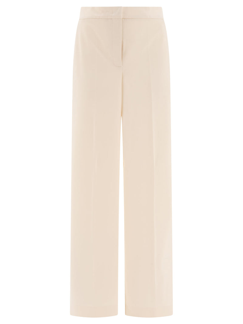 Max Mara Pantalones de pernera recta Max Mara Blancos Mujer - World Class Fashion