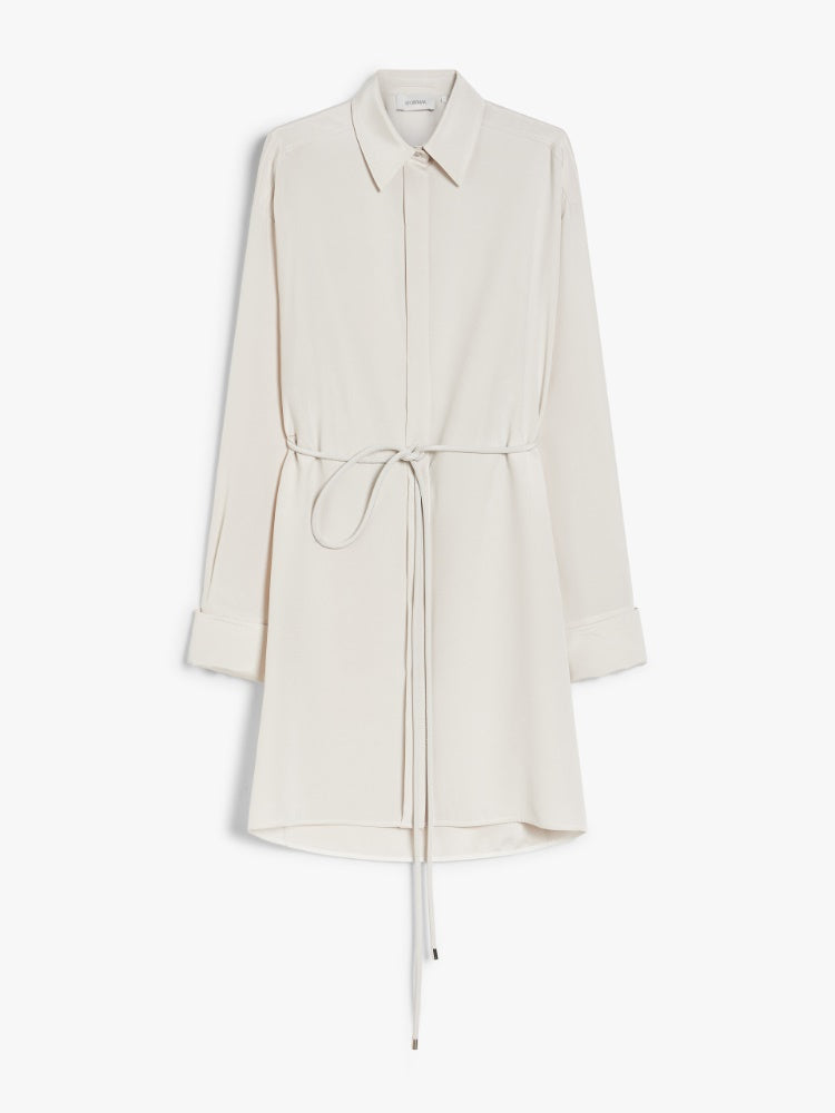 Max Mara Sportmax Max Mara Sportmax Oversized Shirt Dress White - World Class Fashion