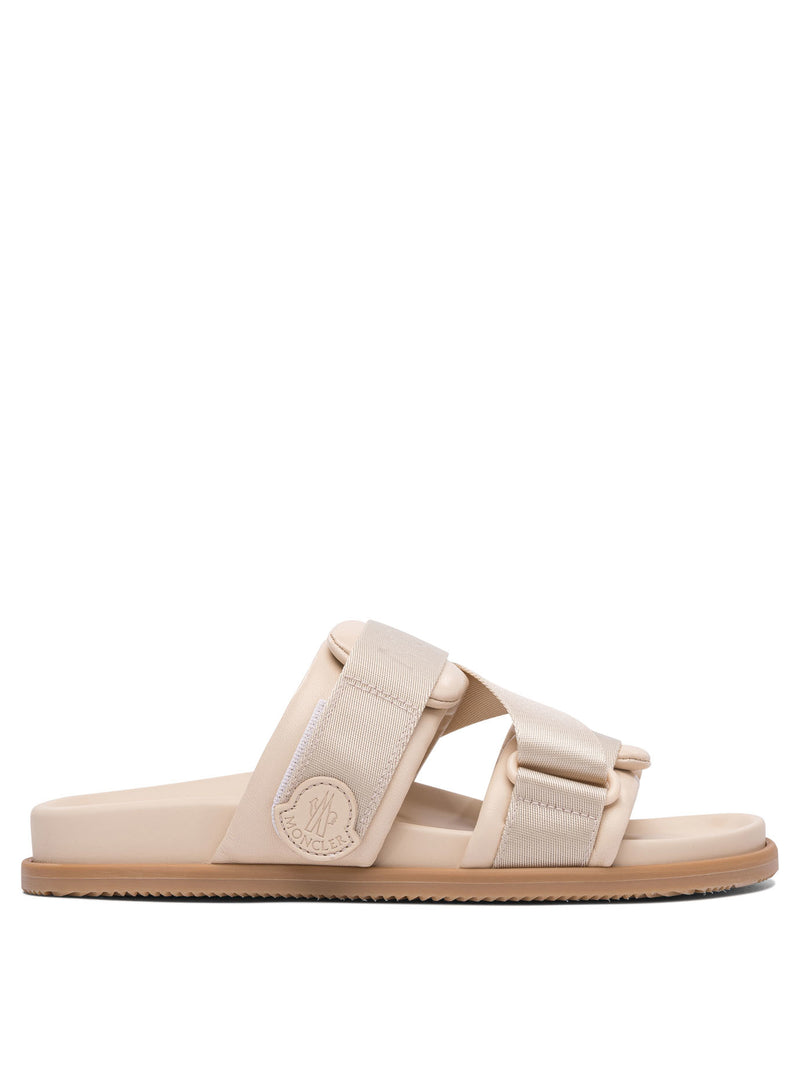Moncler Moncler Mon Summer Slides Beige Women - World Class Fashion