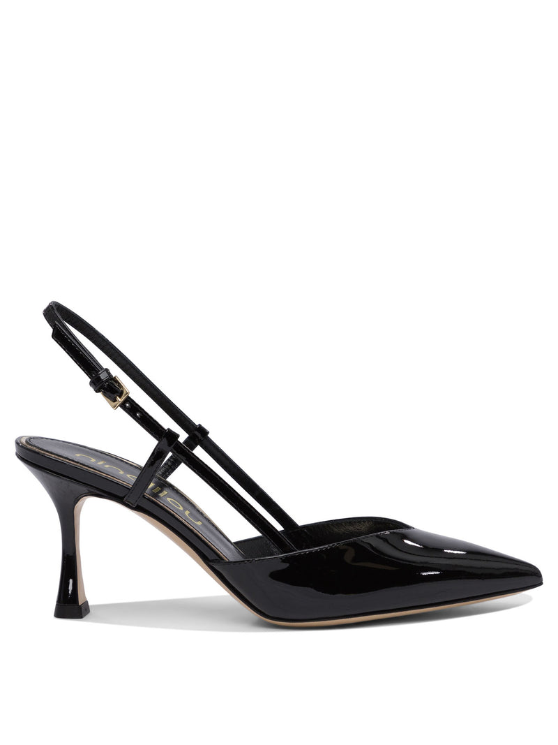 Ninalilou Zapatos de salón de cuero Ninalilou para mujer, negros - World Class Fashion