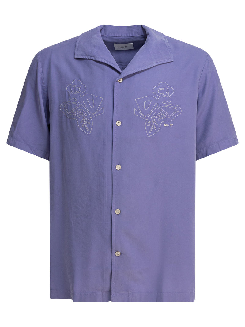 Nn.07 Nn.07 Ares Shirt Purple Men - World Class Fashion