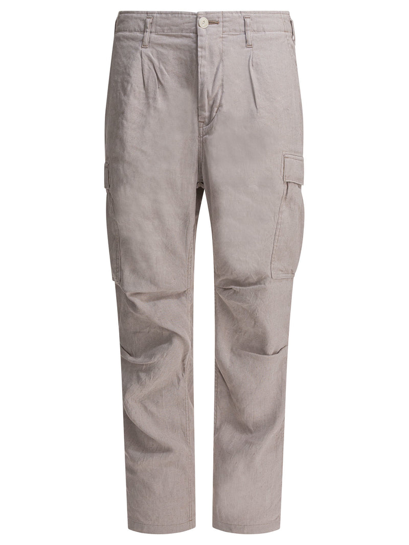Nonnative Nonnative Grey Linen Acetate Blend Trousers Men - World Class Fashion