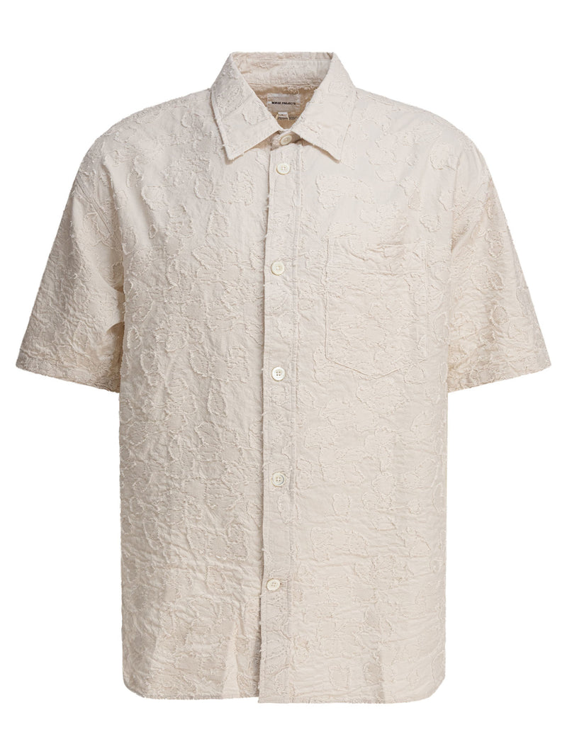 Norse Projects Norse Projects Ole Fil Coupe SS Shirt Beige - World Class Fashion