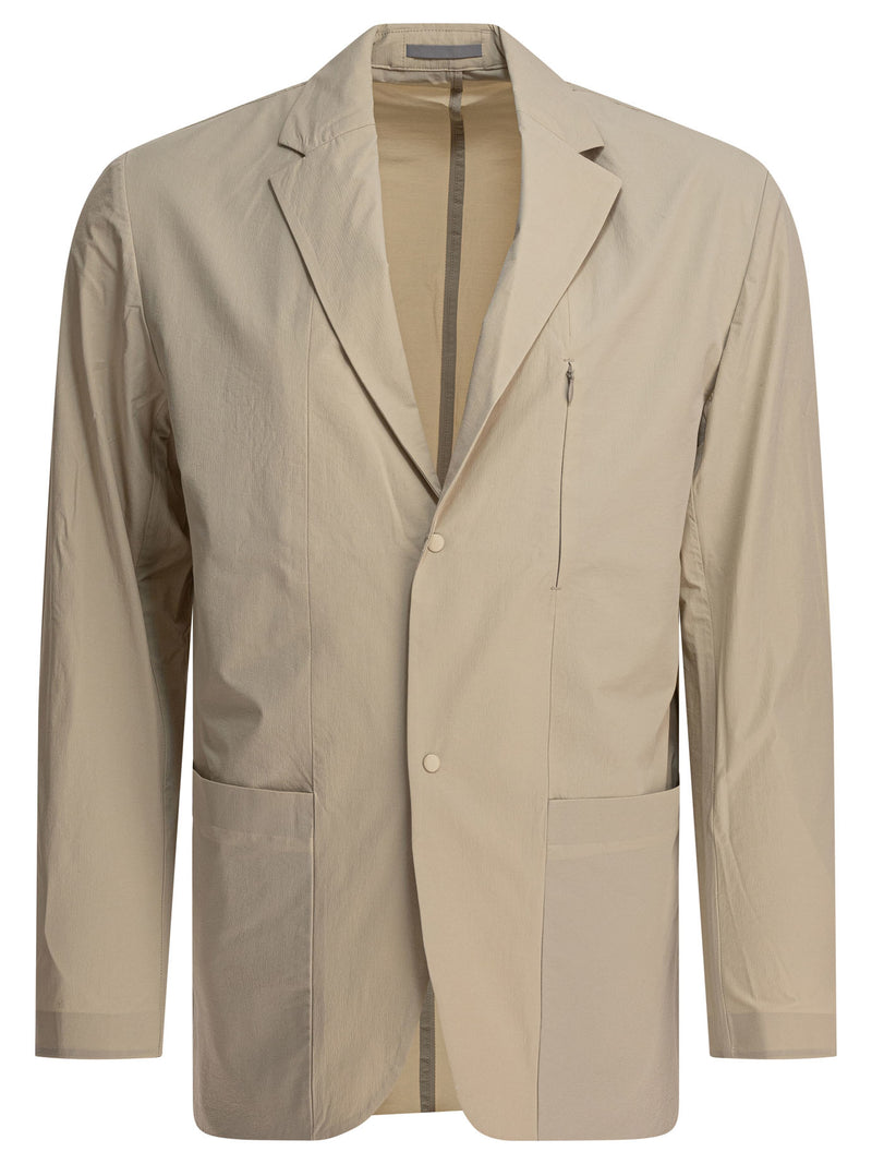 Norse Projects Norse Projects Emil Travel Light Blazer Jacket Beige - World Class Fashion