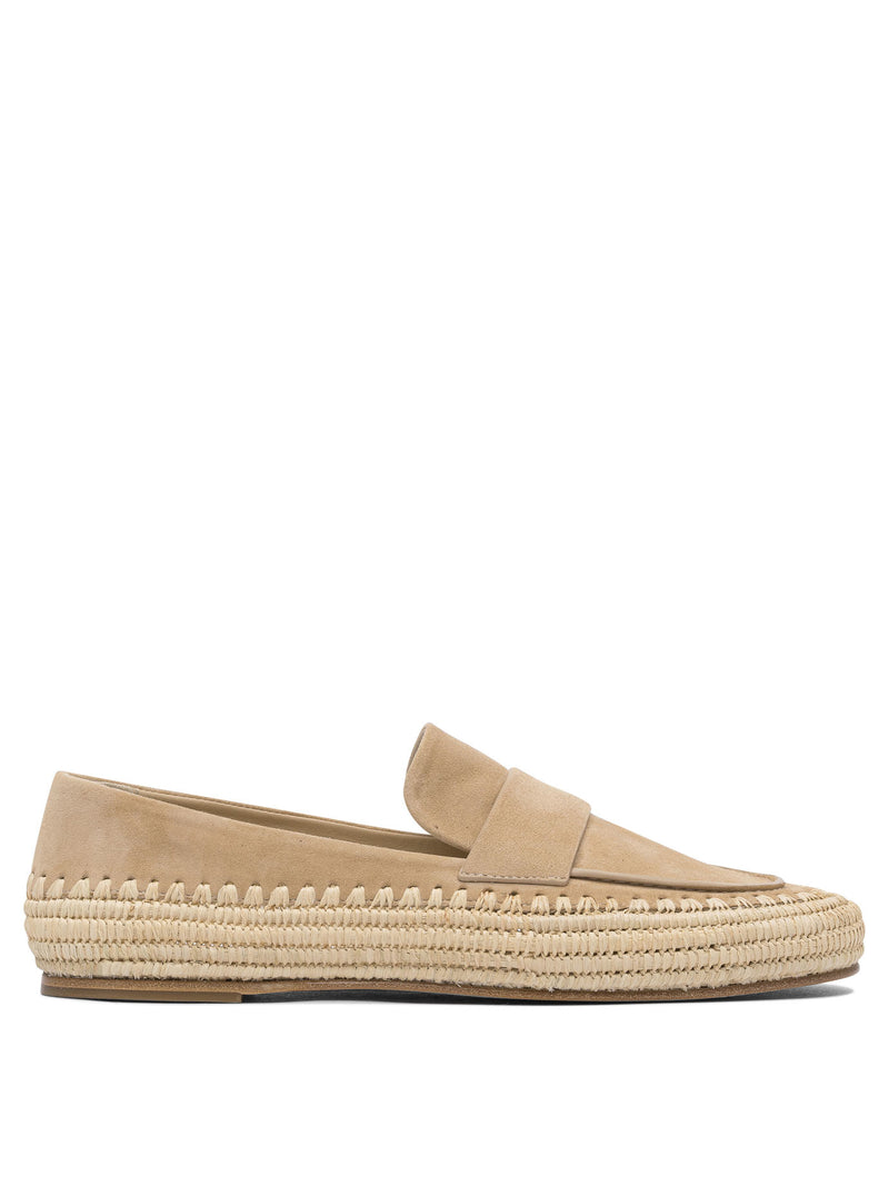 Paloma Barcelo Paloma Barcelo BillieKid Suede Nocciola Beige Loafers - World Class Fashion