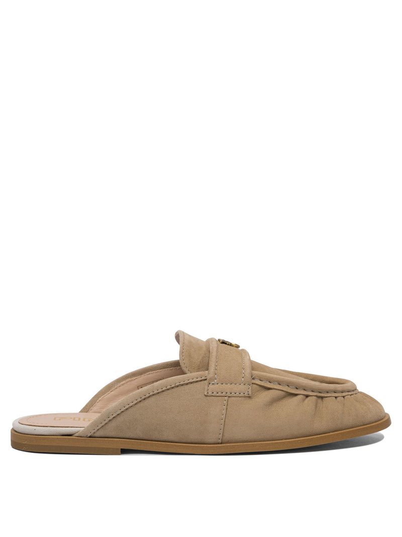Pinko Pinko Women's Beige Leather Loafers - World Class Fashion