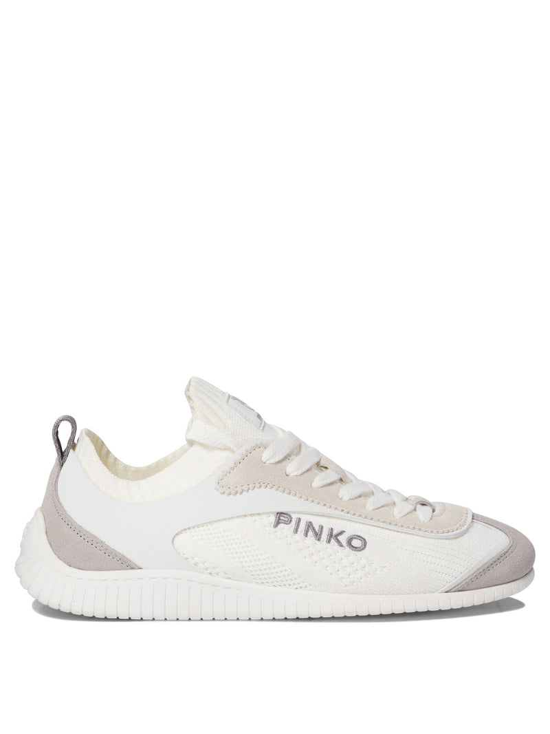 Pinko Pinko Women Sneakers White Microfiber Leather - World Class Fashion