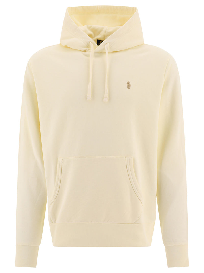 Polo Ralph Lauren Sudadera con capucha de algodón Polo Ralph Lauren color beis - World Class Fashion