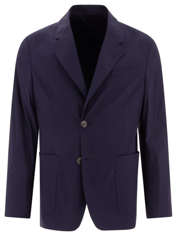 Prada Single-breasted Cotton Blend Blazer
