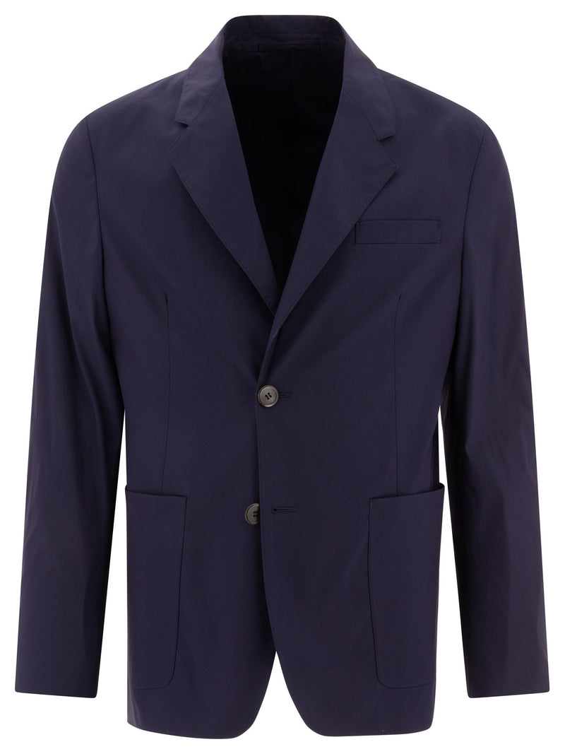 Prada Prada Single-Breasted Jacket Blue Men - World Class Fashion