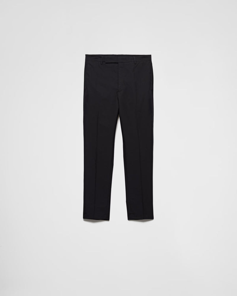 Prada Pantalones técnicos de algodón Prada negros para hombre - World Class Fashion