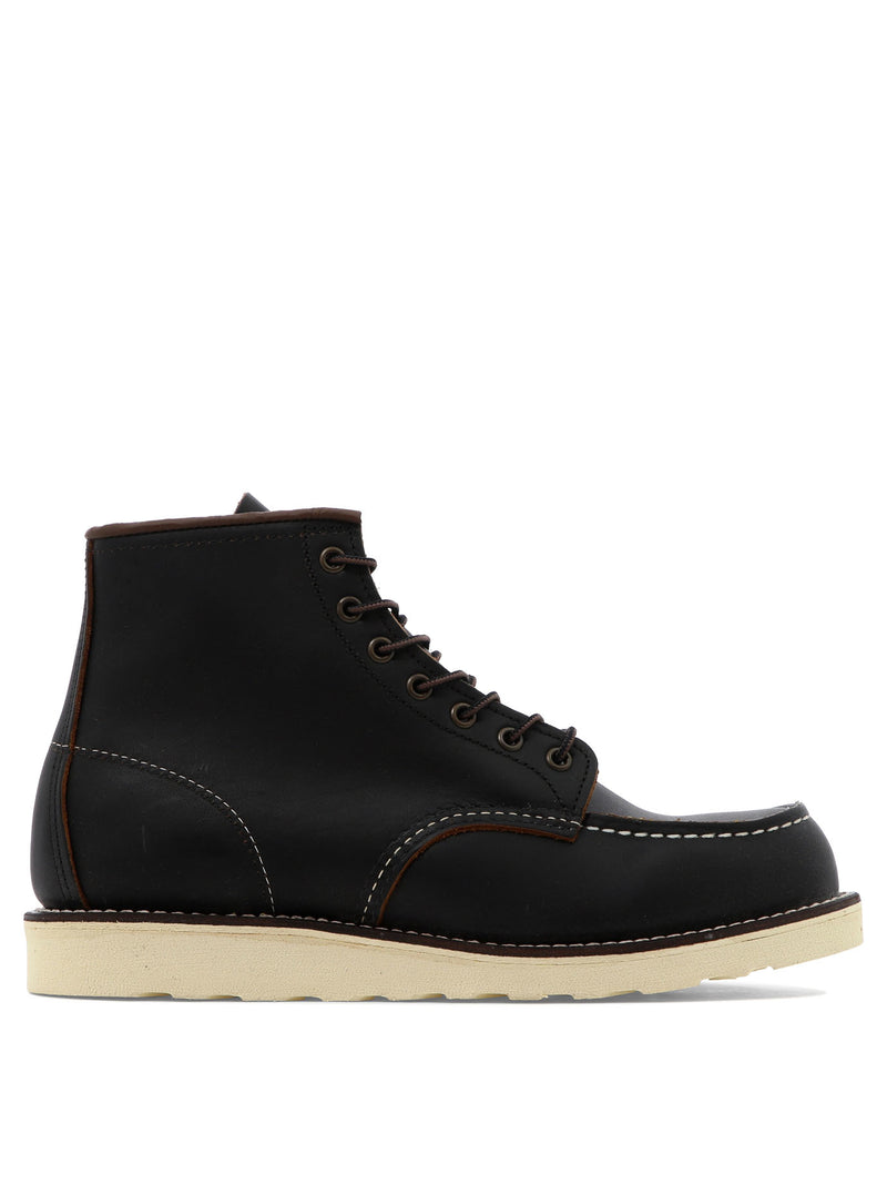 Red Wing Shoes Red Wing Shoes Classic Moc Ankle Boots Black - World Class Fashion