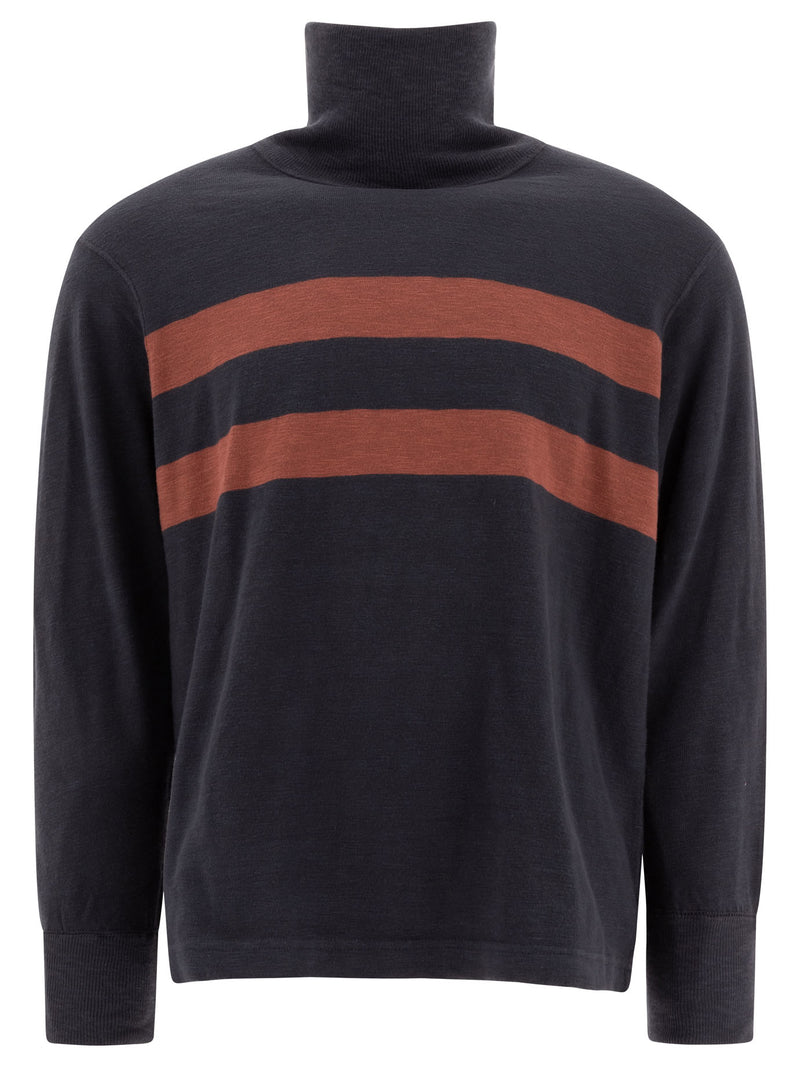 Rrl By Ralph Lauren Rrl By Ralph Lauren Cotton Turtleneck Sweater Navy - World Class Fashion