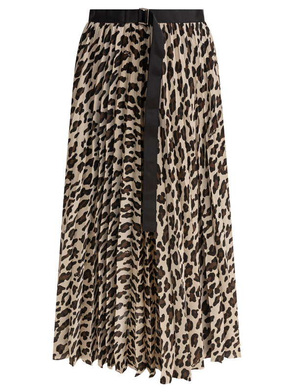 Sacai Leopard Skirt