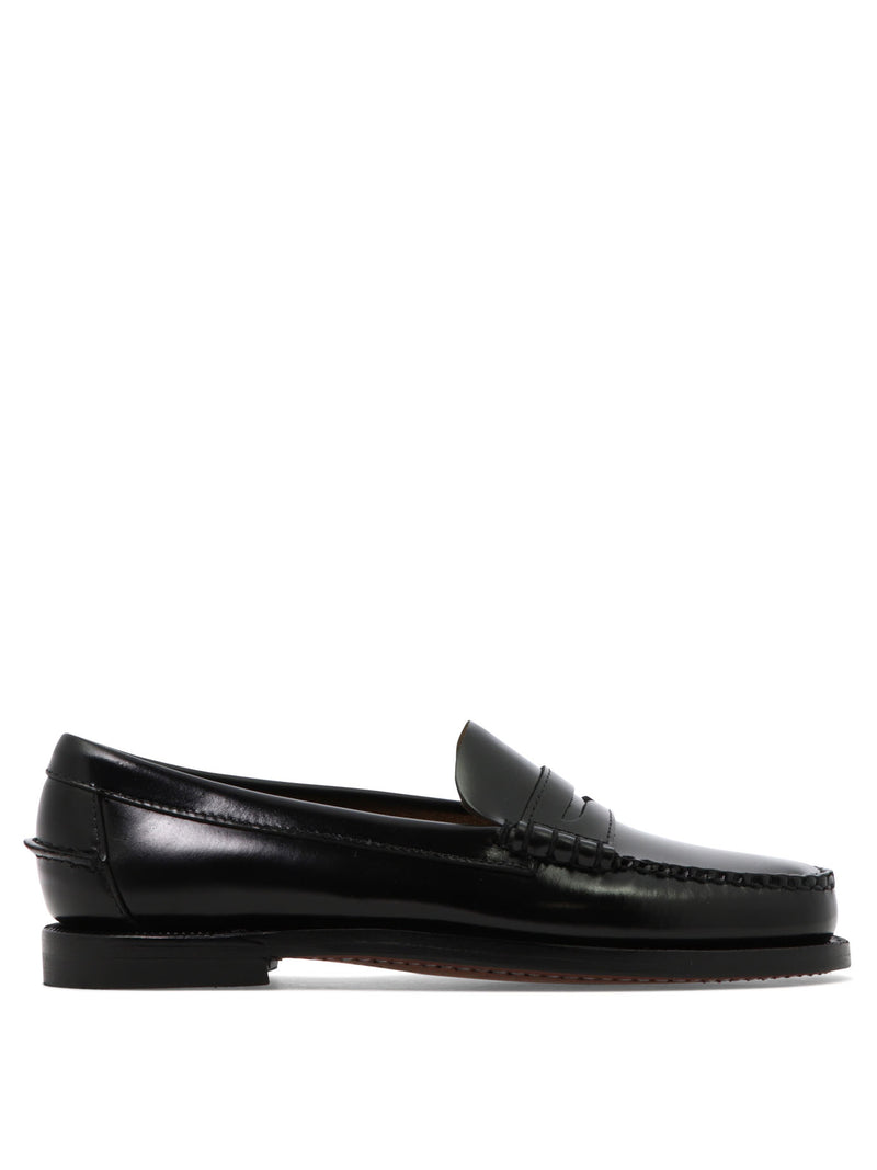 Sebago Sebago Women's Black Leather Loafers - World Class Fashion