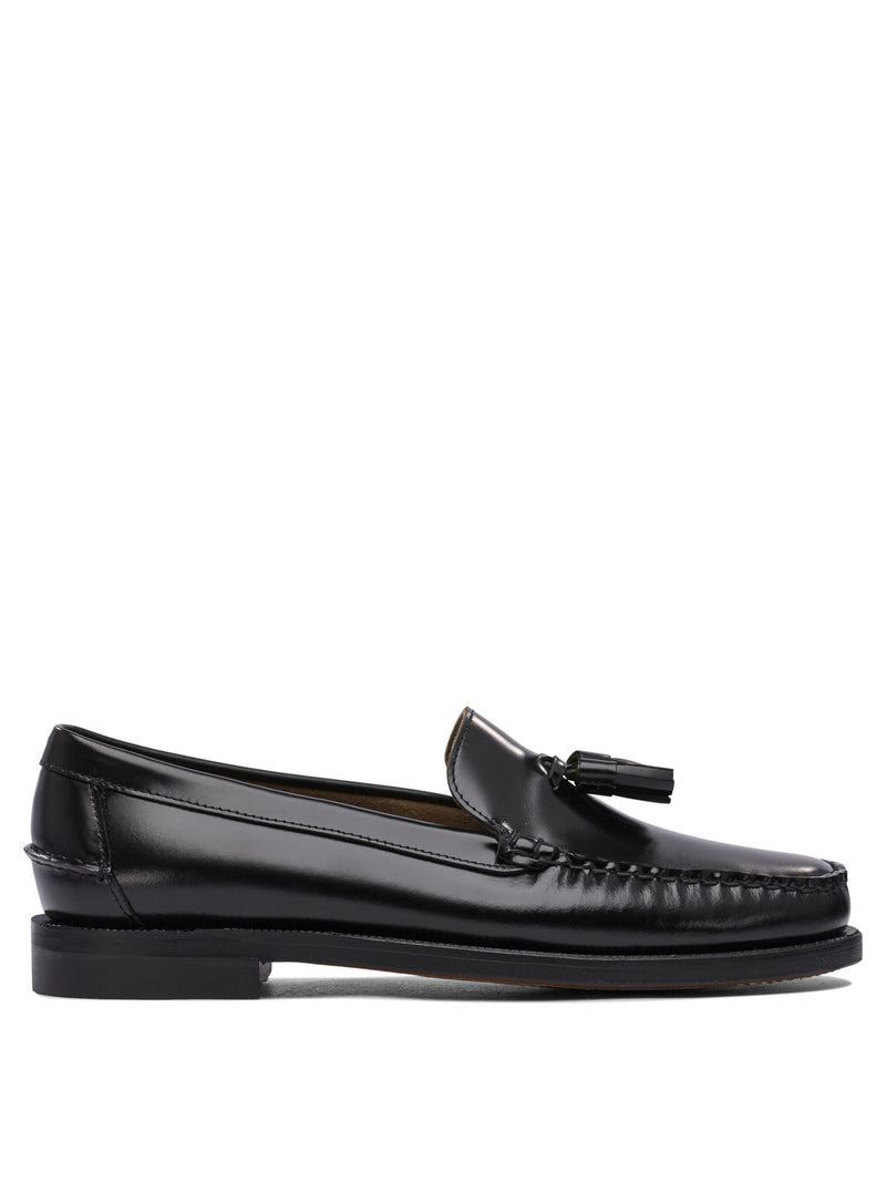 Sebago Mocasines de cuero negros para hombre Sebago - World Class Fashion