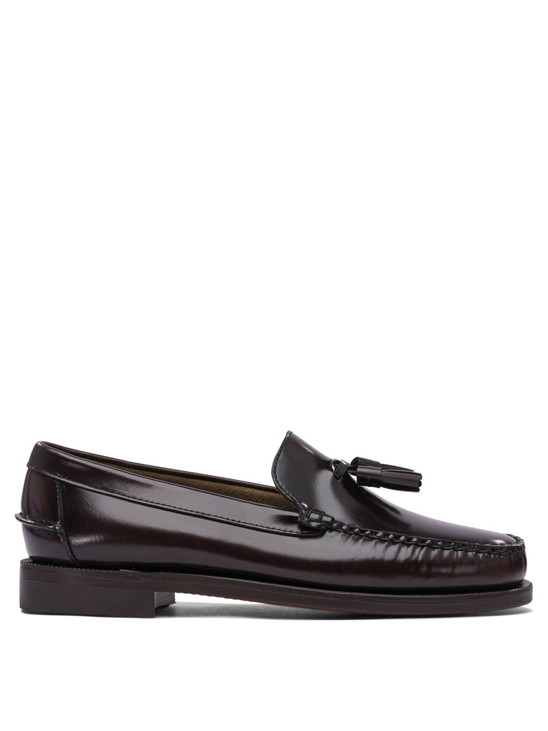 Sebago Mocasines Sebago de cuero marrón para hombre - World Class Fashion