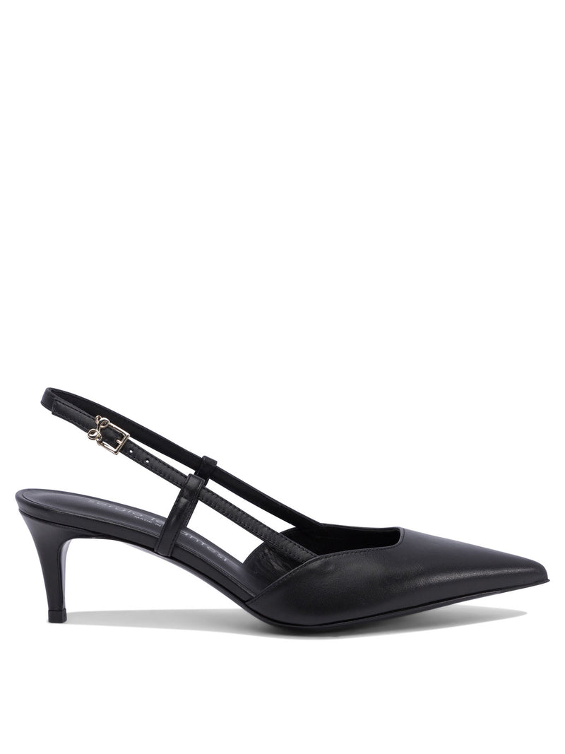 Sergio Levantesi Zapatos de tacón de cuero negros Sergio Levantesi Elsa para mujer - World Class Fashion