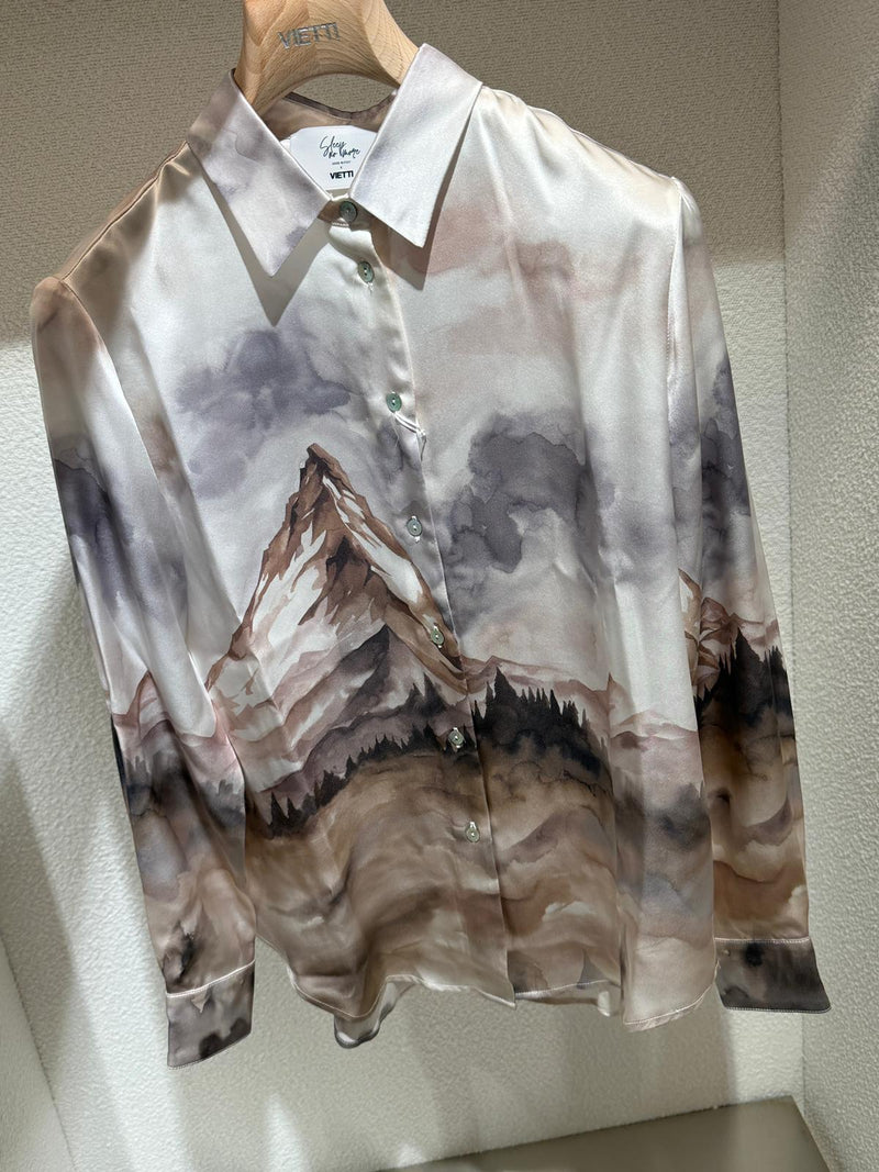 Sleep No More Sleep No More Silk Shirt Grey Women - World Class Fashion