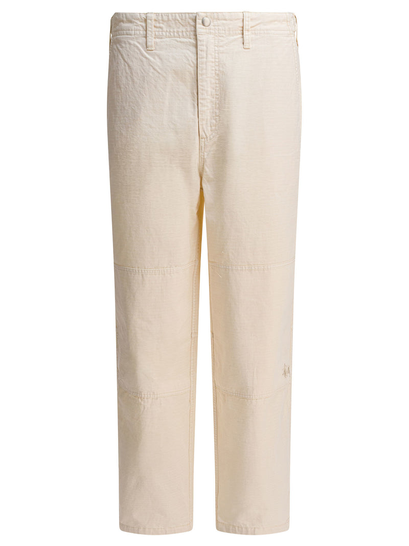 Stussy Stussy Men Trousers Beige 100% Cotton - World Class Fashion