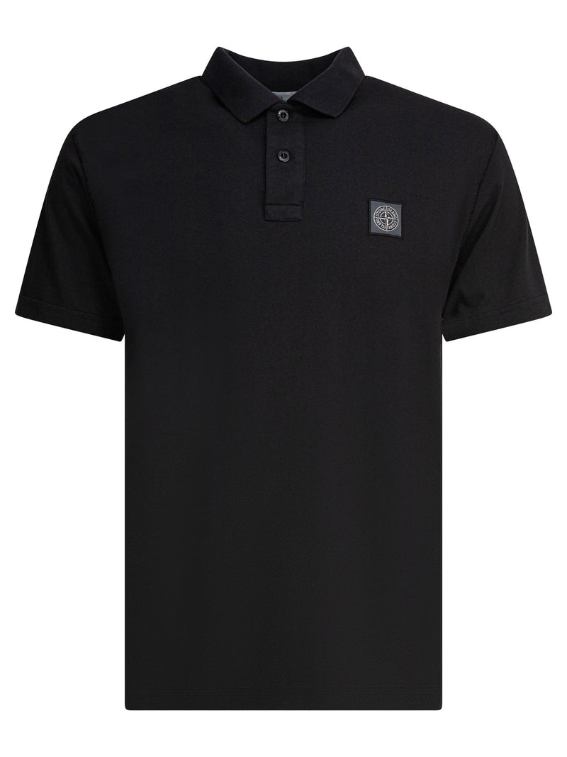 Stone Island Stone Island Cotton Jersey Polo Shirt Black Men - World Class Fashion