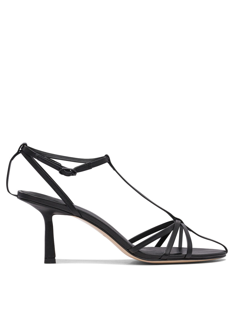 Studio Amelia Studio Amelia Black Leather Women Sandals - World Class Fashion