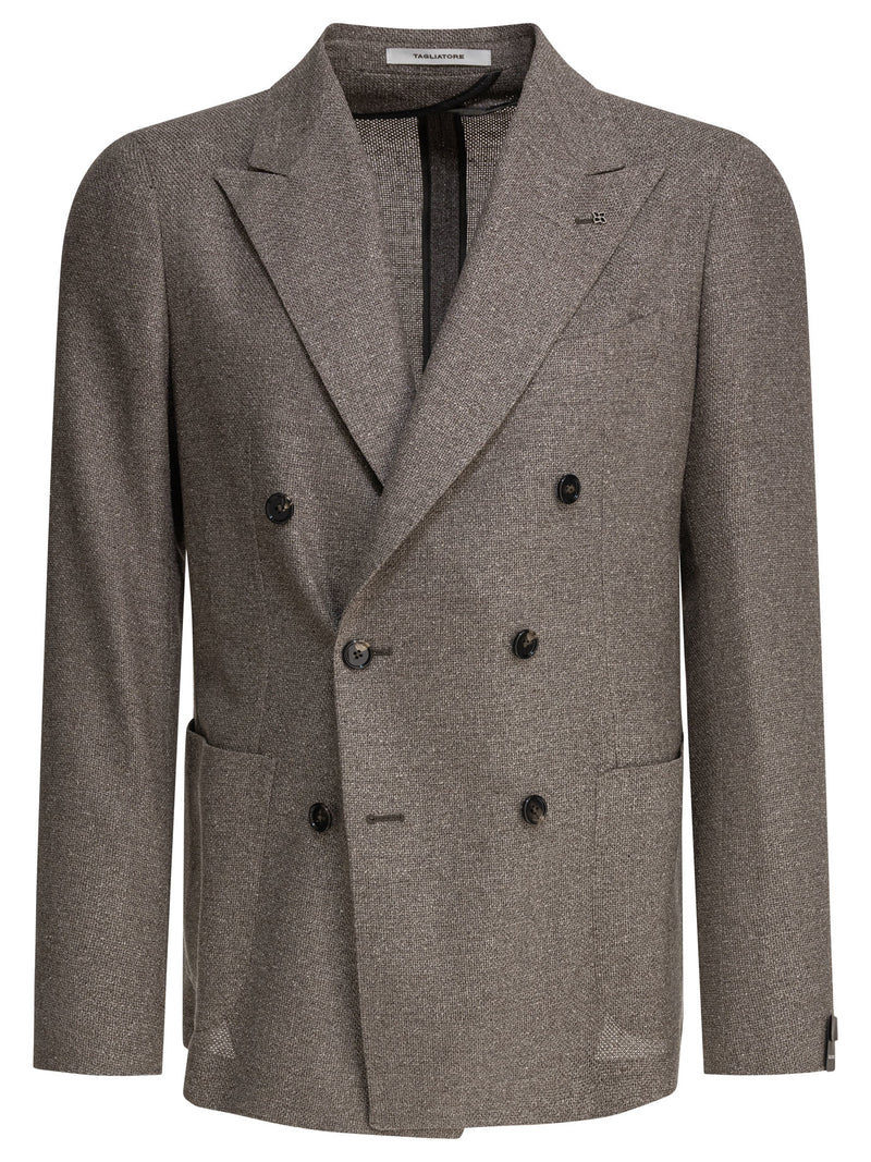 Tagliatore Tagliatore Silk Wool Jacket Brown Men - World Class Fashion