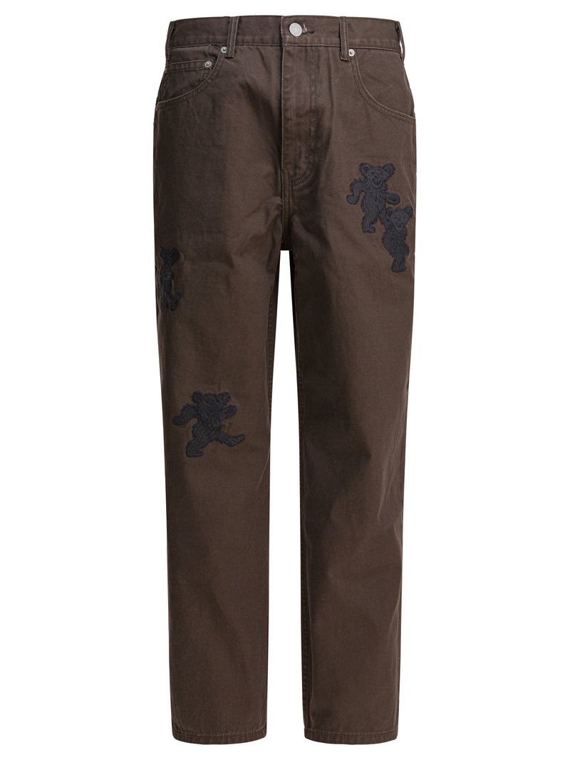 Thisisneverthat® Thisisneverthat® Gd Dancing Bears Trousers Brown - World Class Fashion