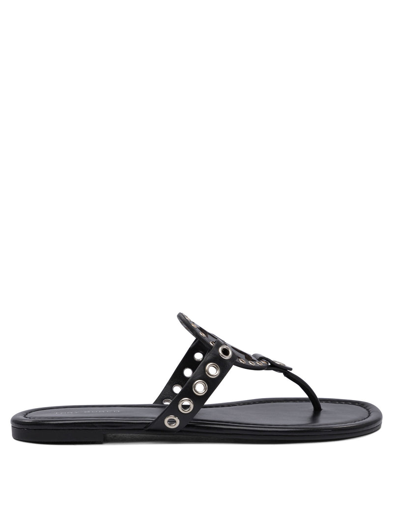 Tory Burch Tory Burch Black Bovine Leather Sandals Women - World Class Fashion