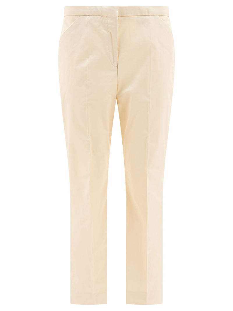 Toteme Toteme Cropped Pants White Women - World Class Fashion