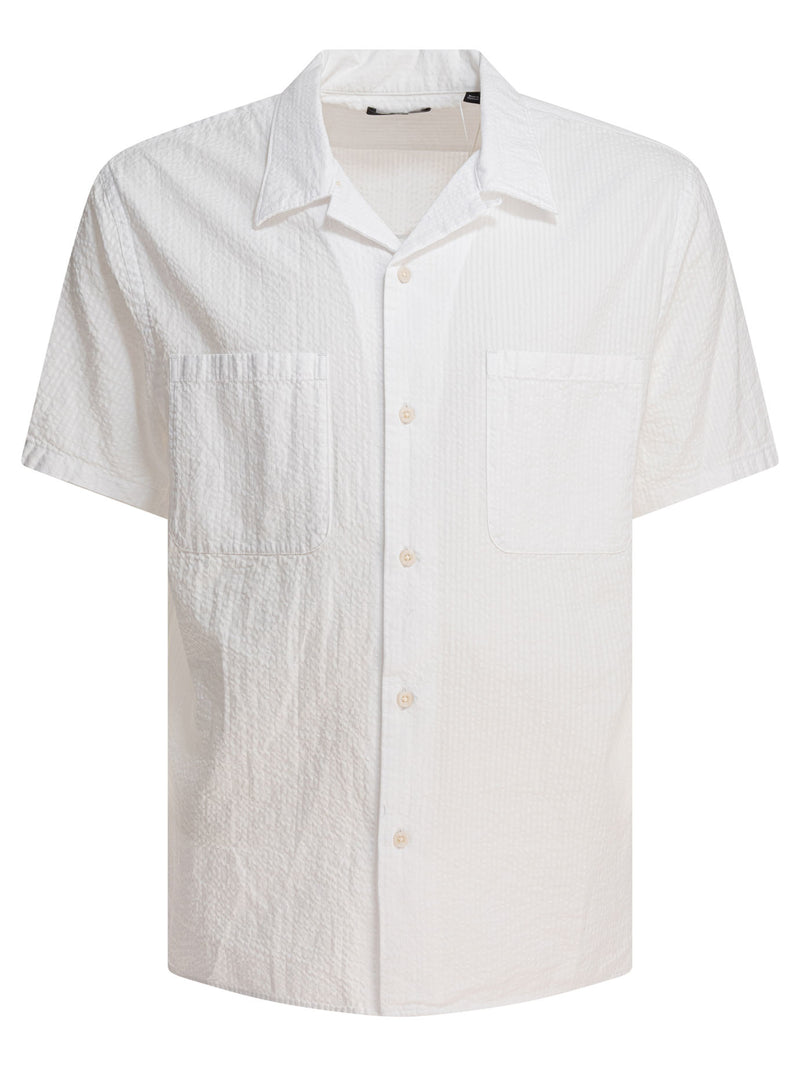 Vince Vince Seersucker Shirt White Men - World Class Fashion