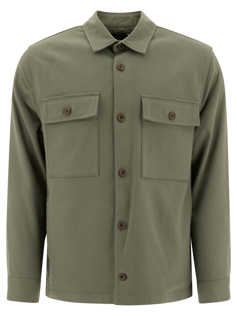 Vince Vince Workwear Overshirt Green - World Class Fashion
