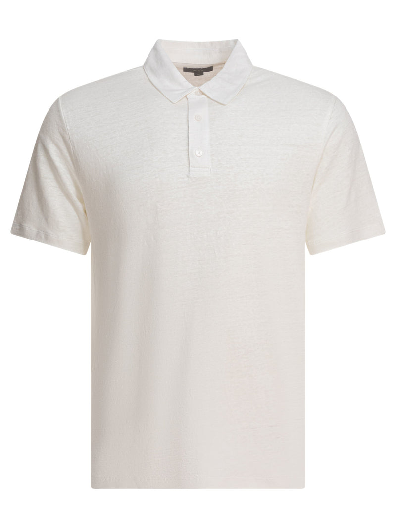 Vince Vince Linen Polo Shirt White Men - World Class Fashion